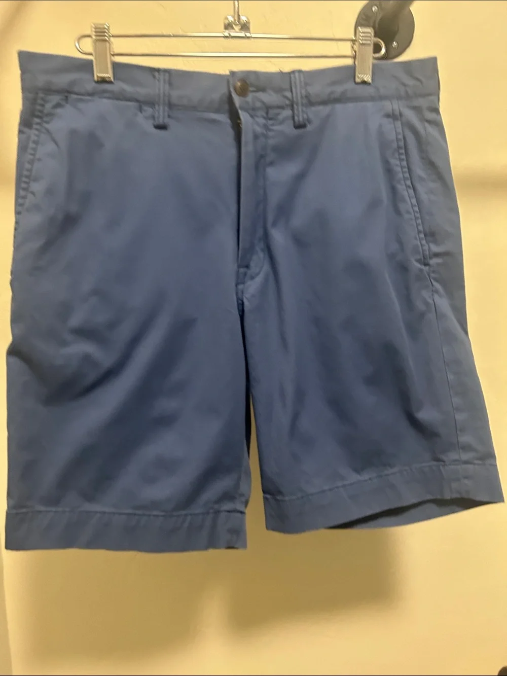 Polo by Ralph Lauren Light Blue Flat-Front Chino Shorts